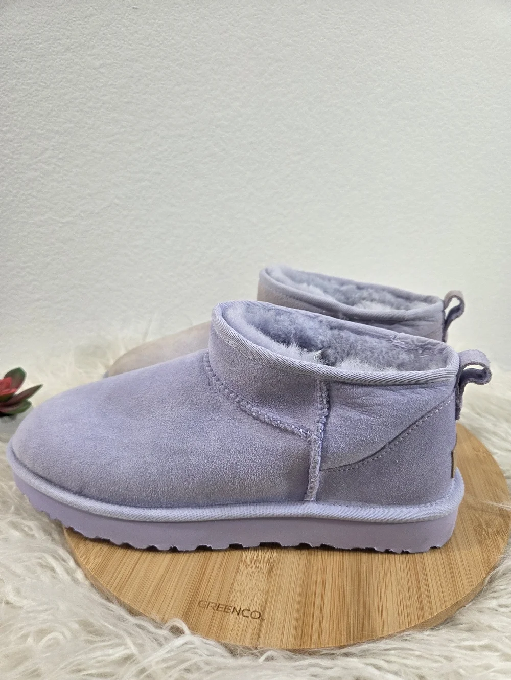 UGG Classic Ultra Mini Low-Top Pale Smoke Lavender Genuine Sheepskin Winter Boot